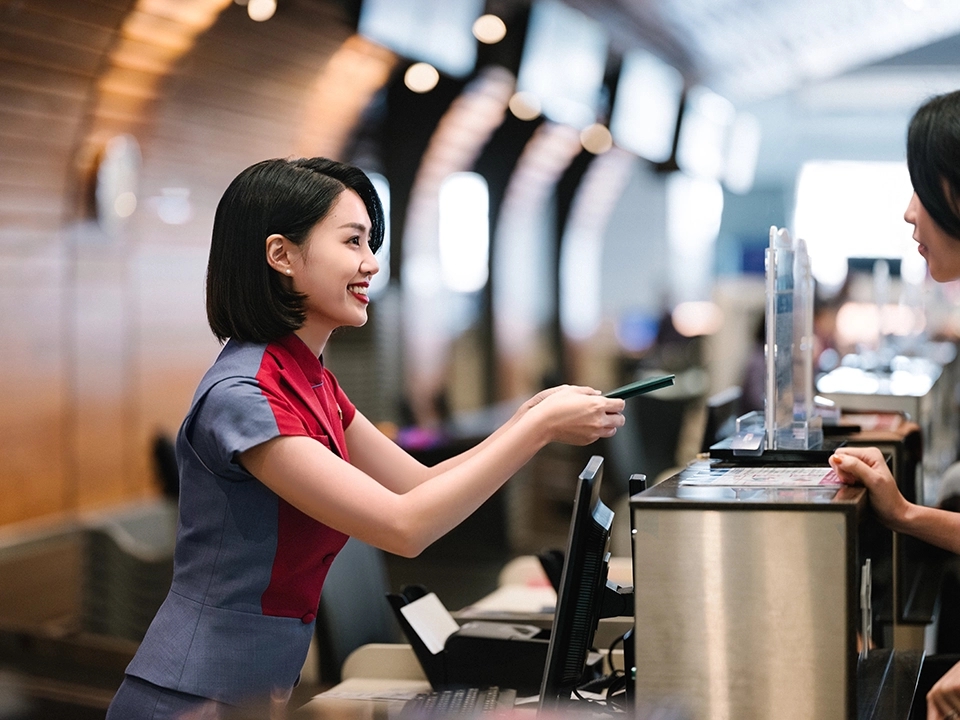 Check-in am Flughafen