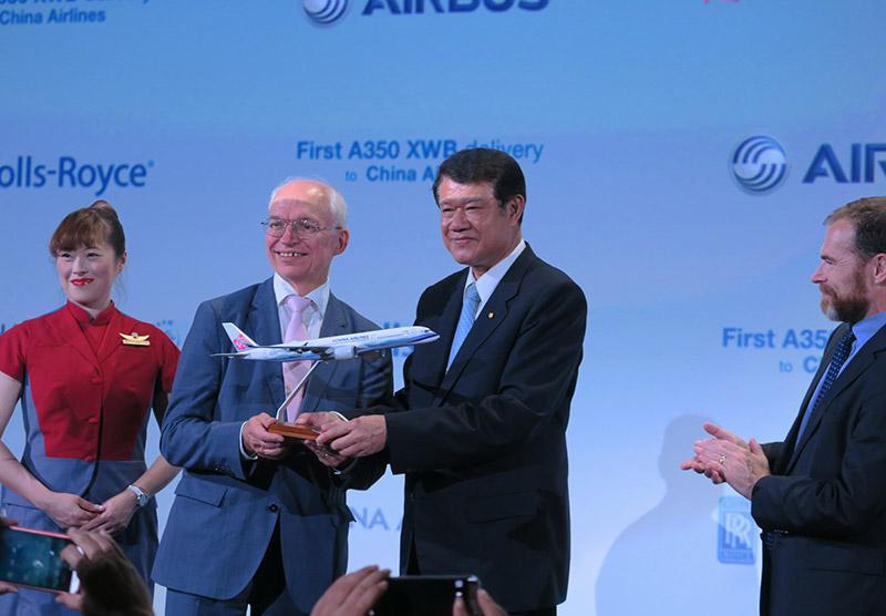 a pic about China Airlines Takes Delivery of First A350